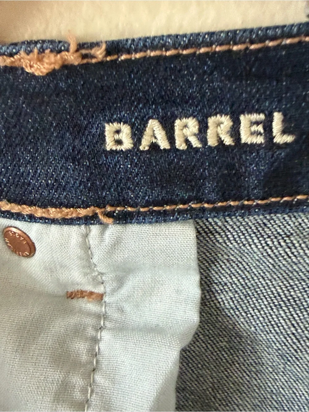 American Eagle Barrel Jeans High Rise Dark Wash Ankle Stretch Size 20